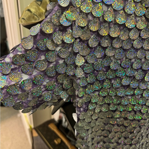 Mew Mews Berkely Short Sleeve Sequin Mini Dress In Multi - Picture 7 of 10